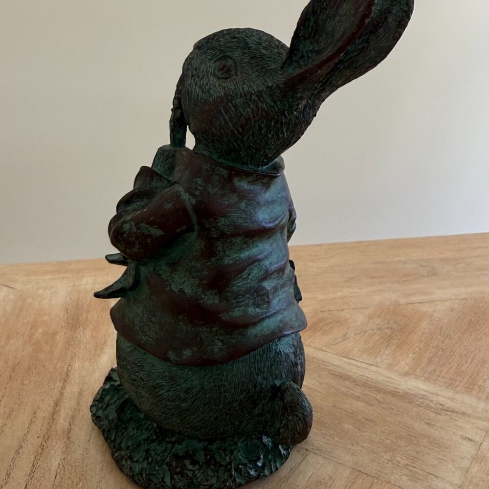 Easter Peter Rabbit with Raddish Statue - Picture 12 of 14